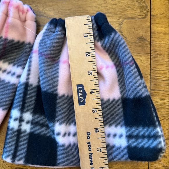 Pink plaid stirrup covers - Picture 4 of 5